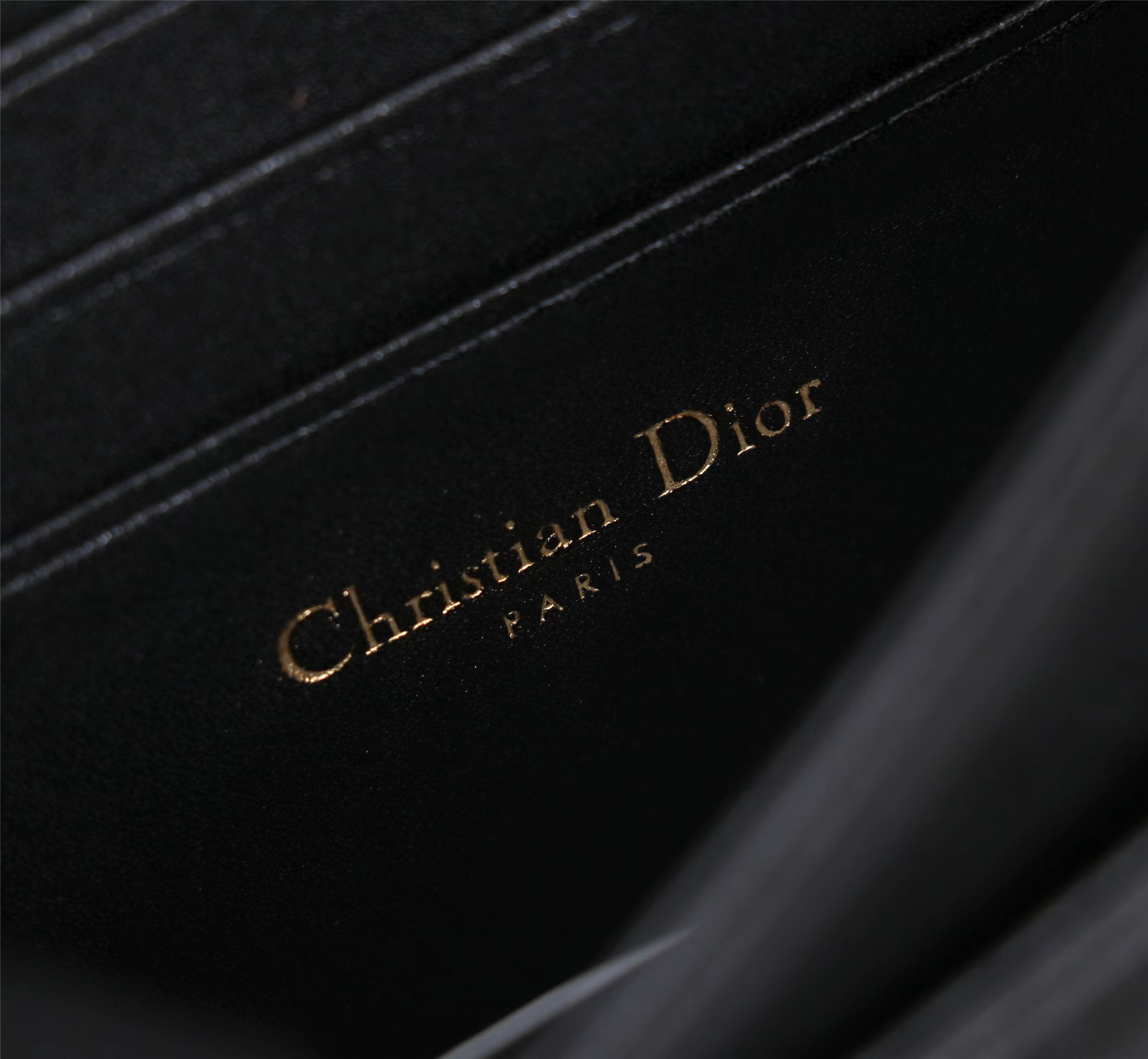[TOP] Christian Dior Lady Christian Dior Phone Pouch Bag 21 x 11.5 x 4.5 cm - Black - 711 Luxury