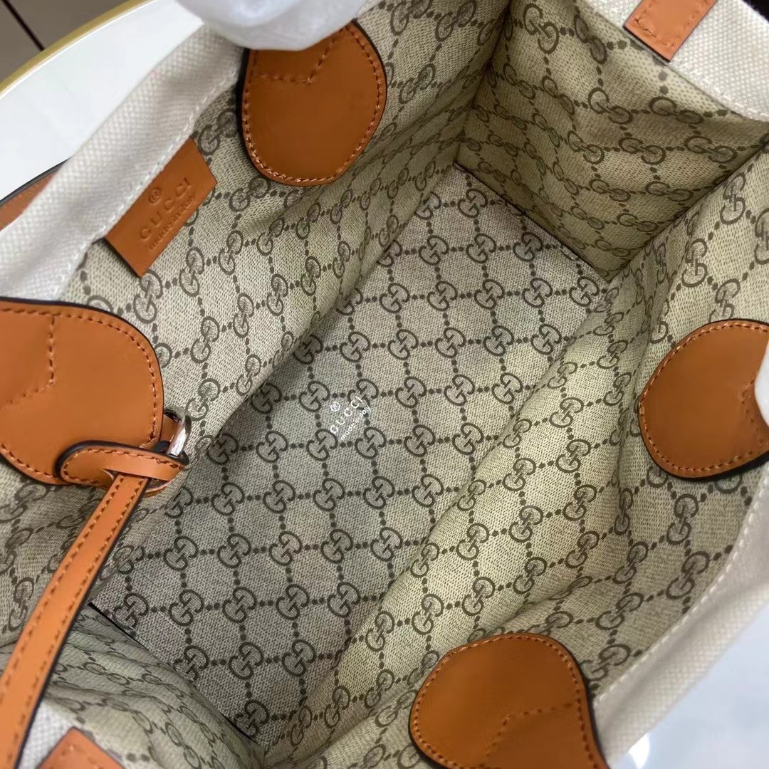 [TOP] GUCCI Tote Bag 28×19.5×12cm- White