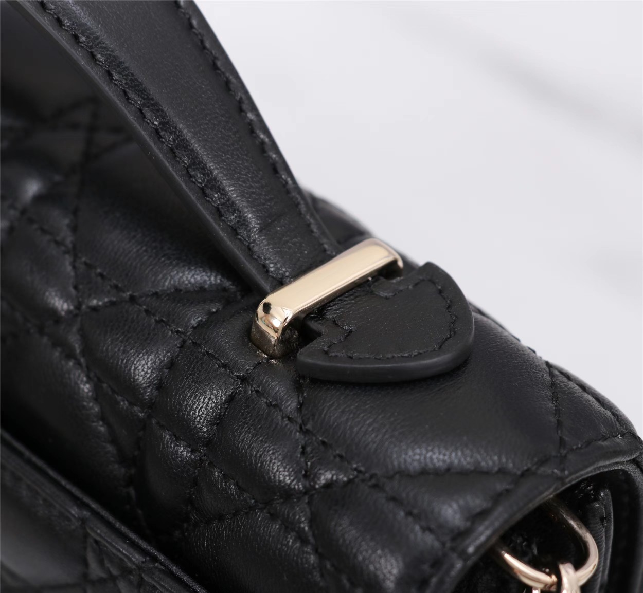 [TOP] Christian Dior Lady Christian Dior Phone Pouch Bag 21 x 11.5 x 4.5 cm - Black - 711 Luxury