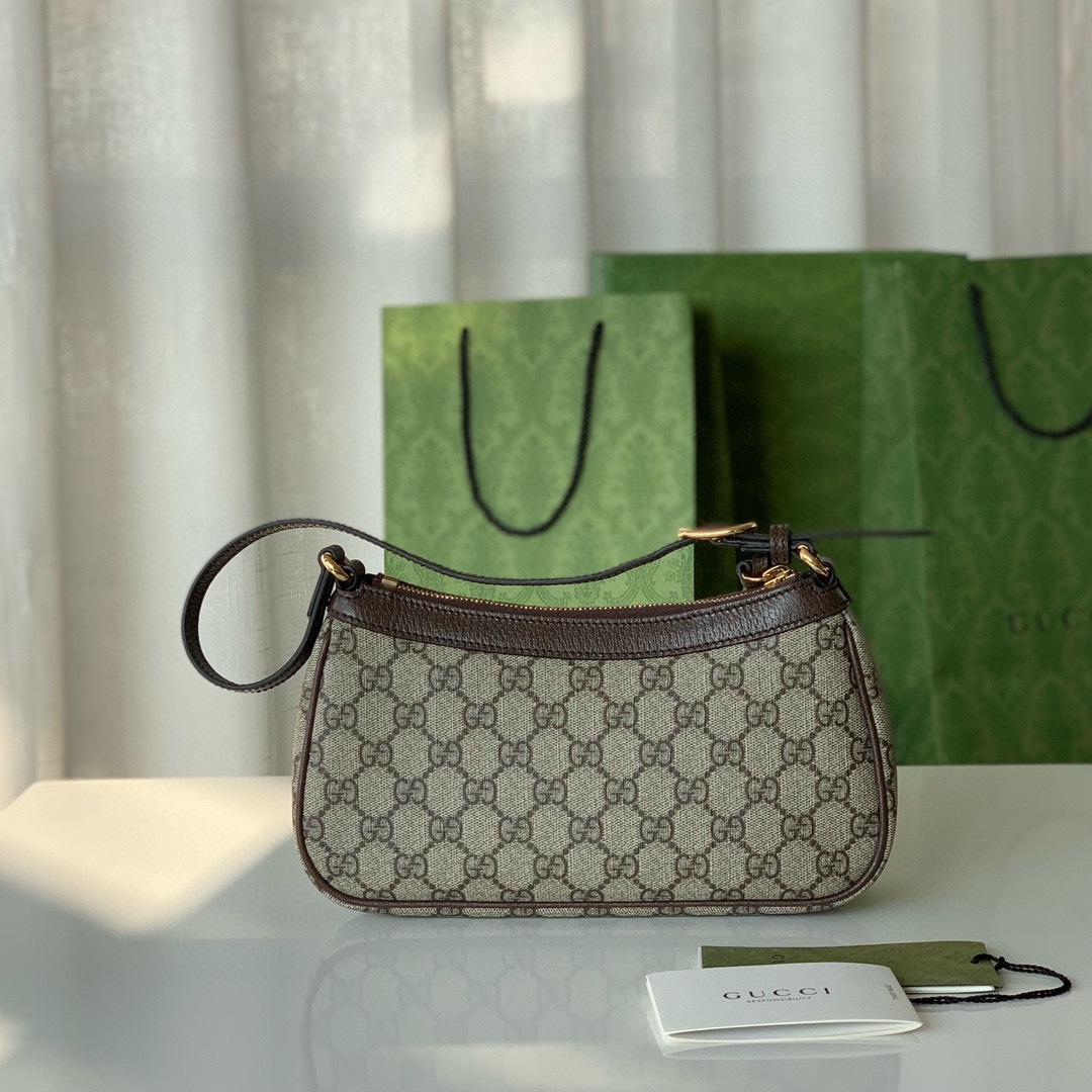 [TOP] GUCCI Ophidia Bag 25X15.5X6cm - Brown