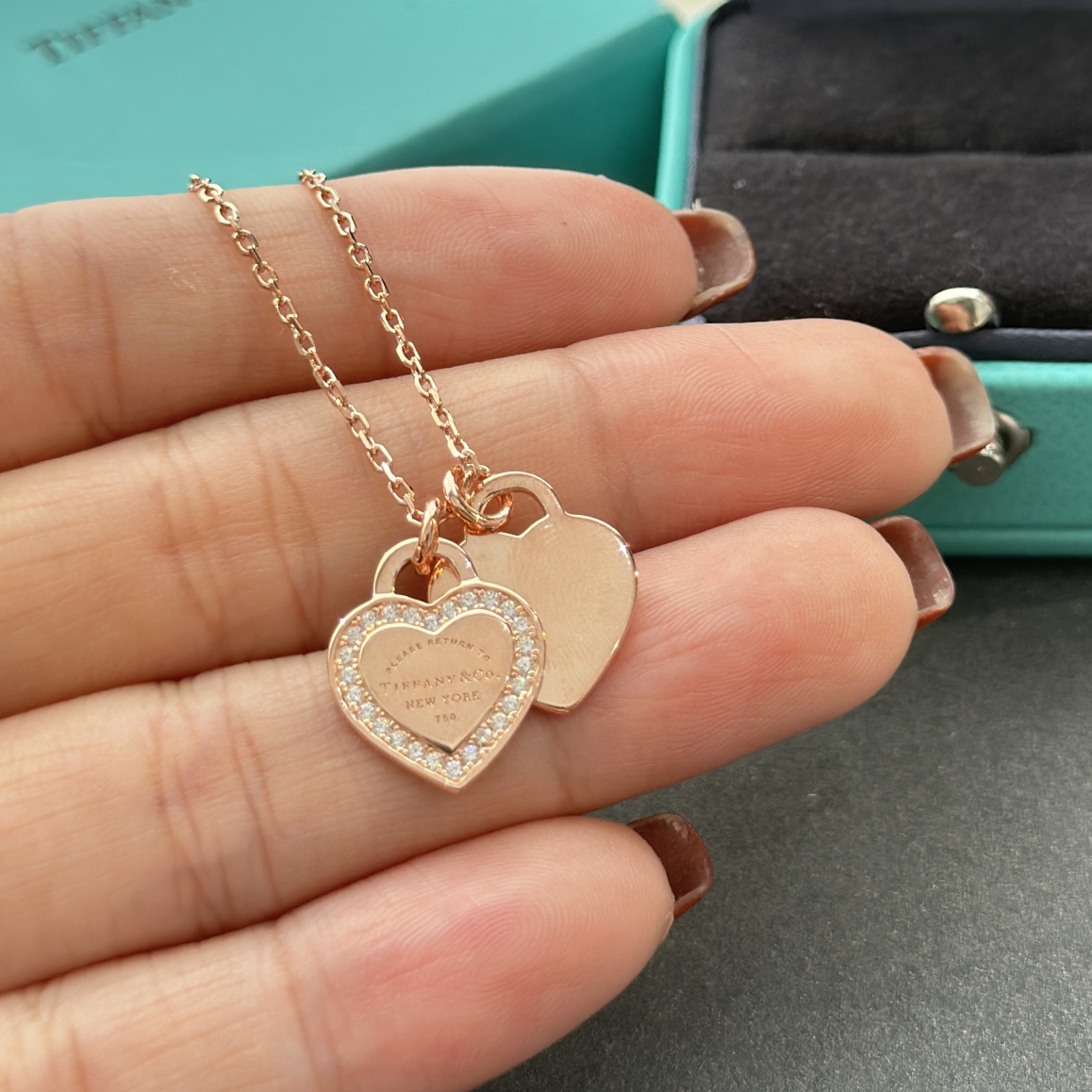 [TOP] Tiffany & Co. Necklace-Rose Gold