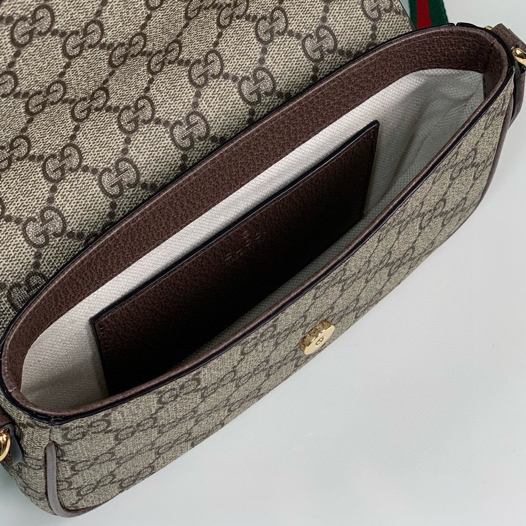 [TOP] GUCCI Ophidia Bag Mini 13X22X4cm - Brown
