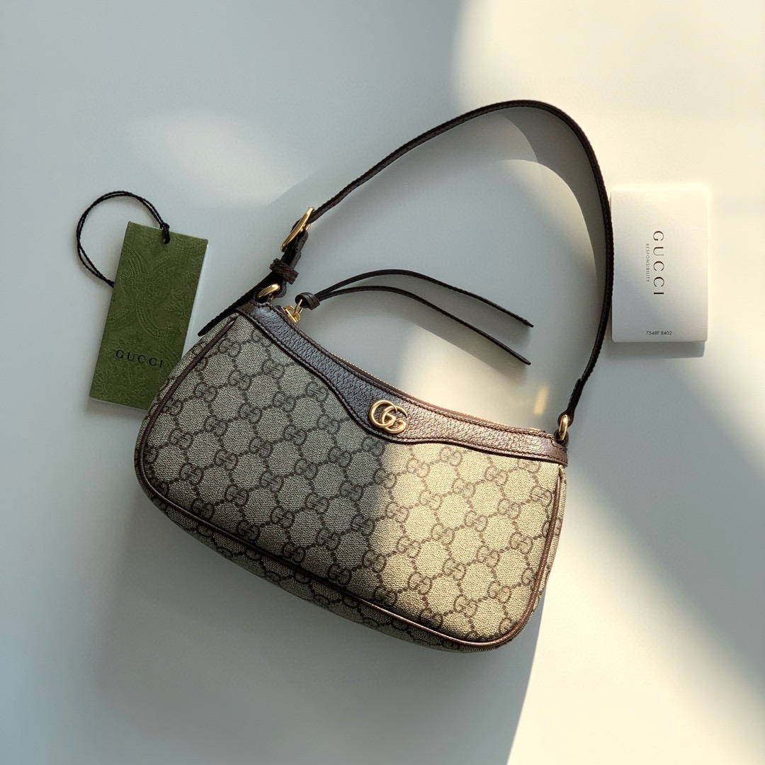 [TOP] GUCCI Ophidia Bag 25X15.5X6cm - Brown