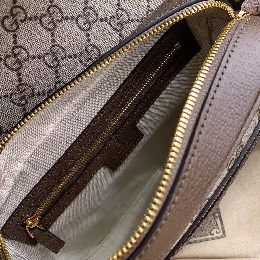 [TOP] GUCCI Ophidia Series GG Small Bag 23x17x7cm - Brown