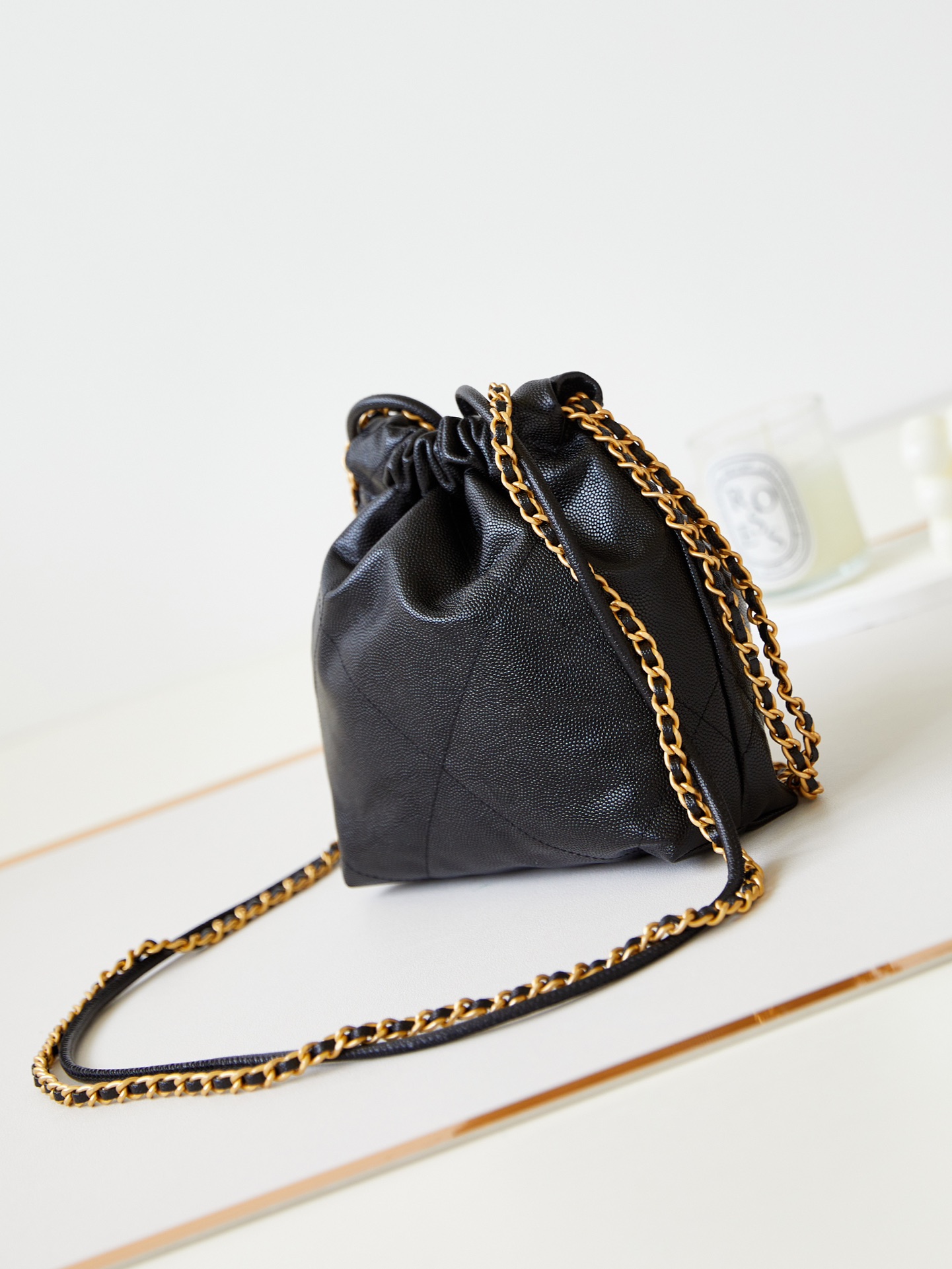 [TOP] CHANEL 22 Bag Mini 19x20x6cm - Black