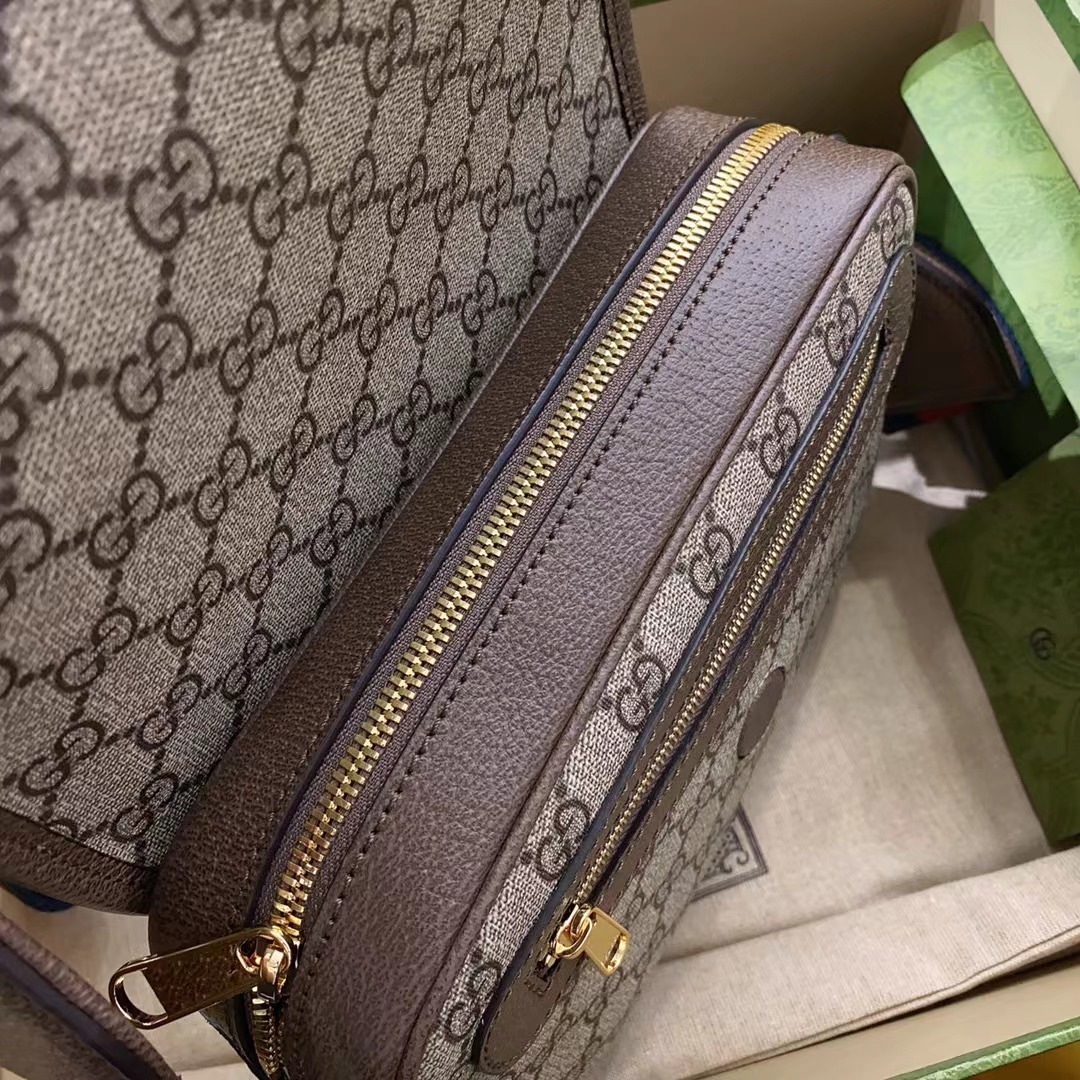 [TOP] GUCCI Ophidia Series GG Small Bag 23x17x7cm - Brown