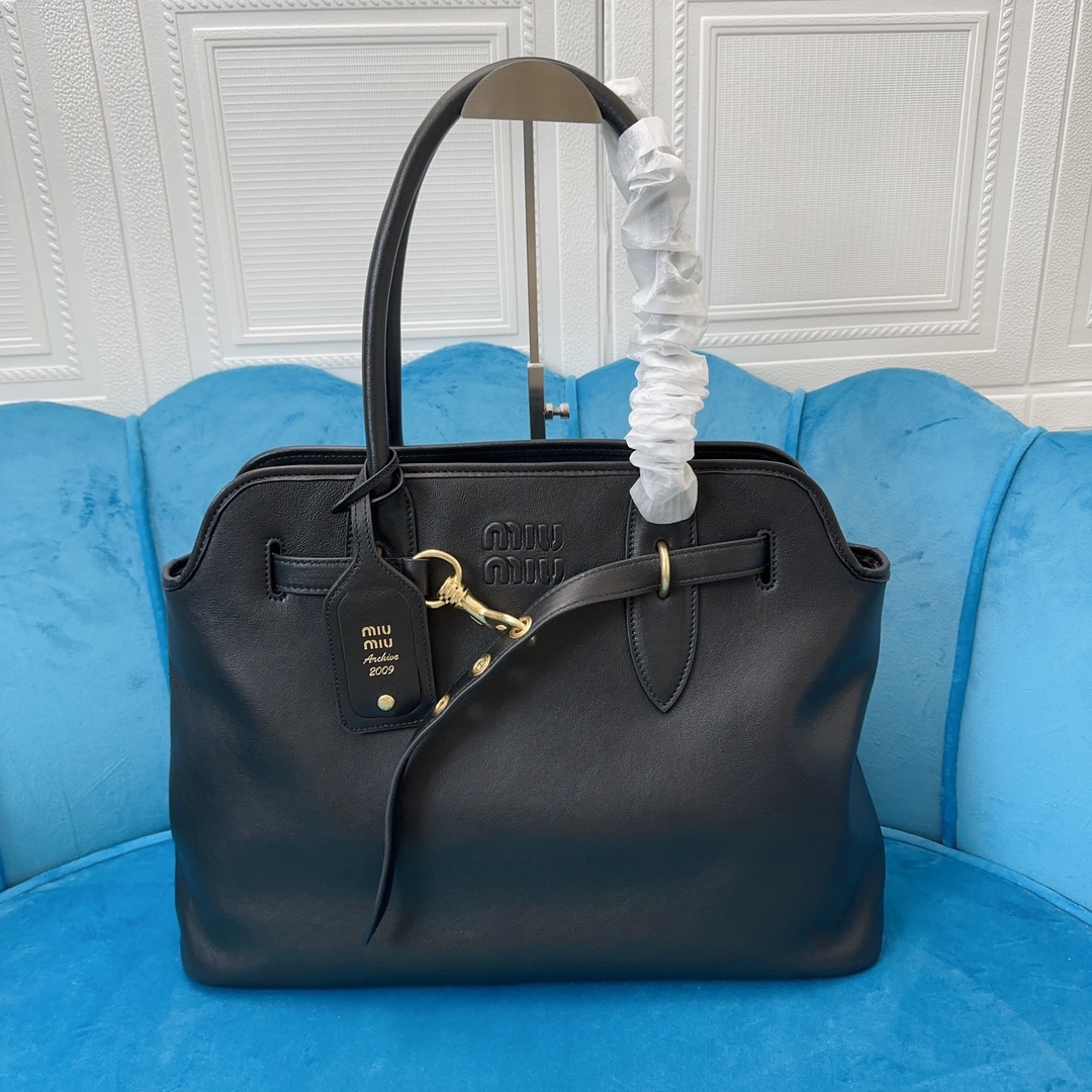 [TOP] Miu Miu Leather Tote Bag 31X40X13CM - 2 Colour