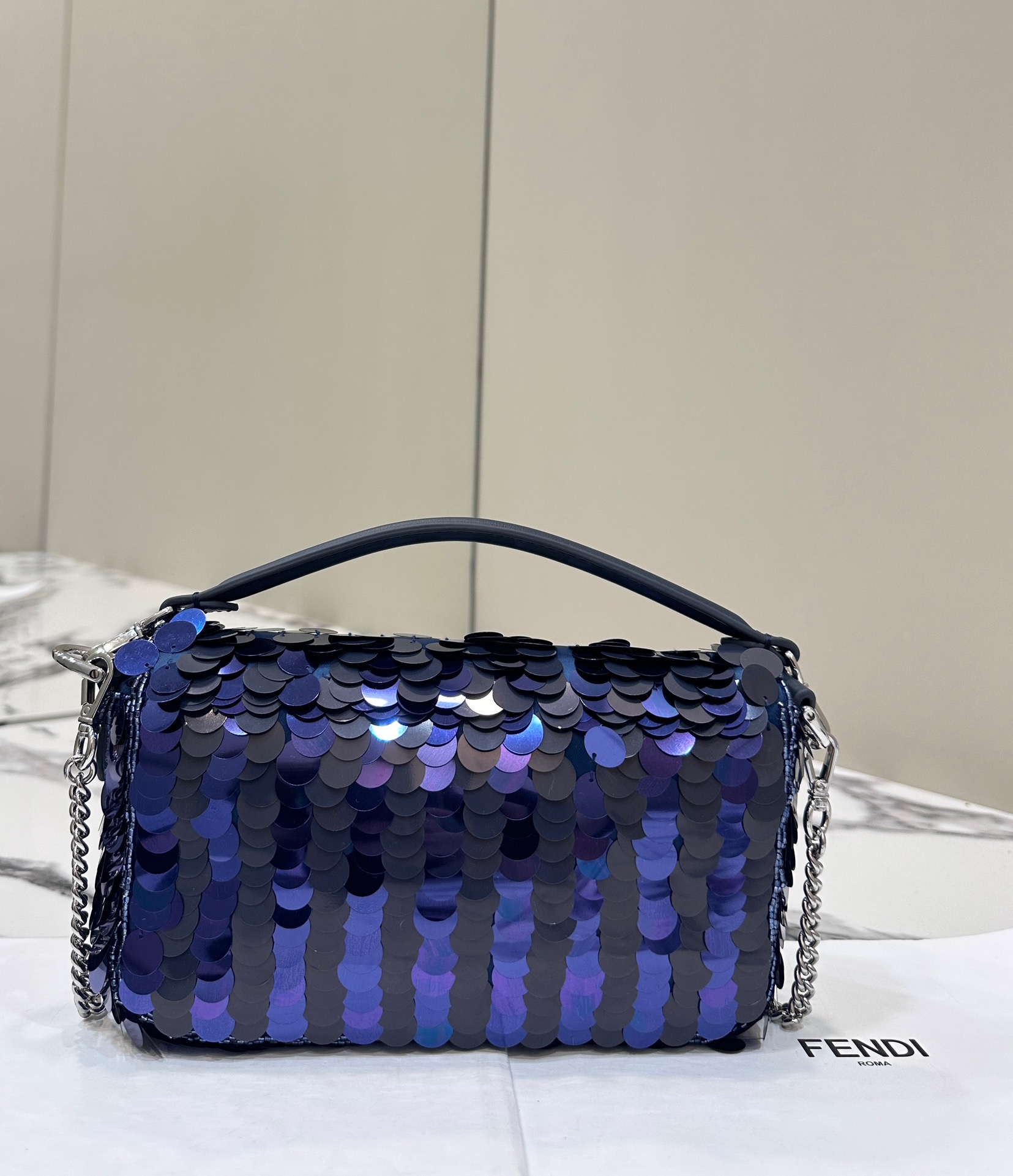 [TOP] FENDI Baguette Bag with Beads Mini 19x5x11cm - 5 Color