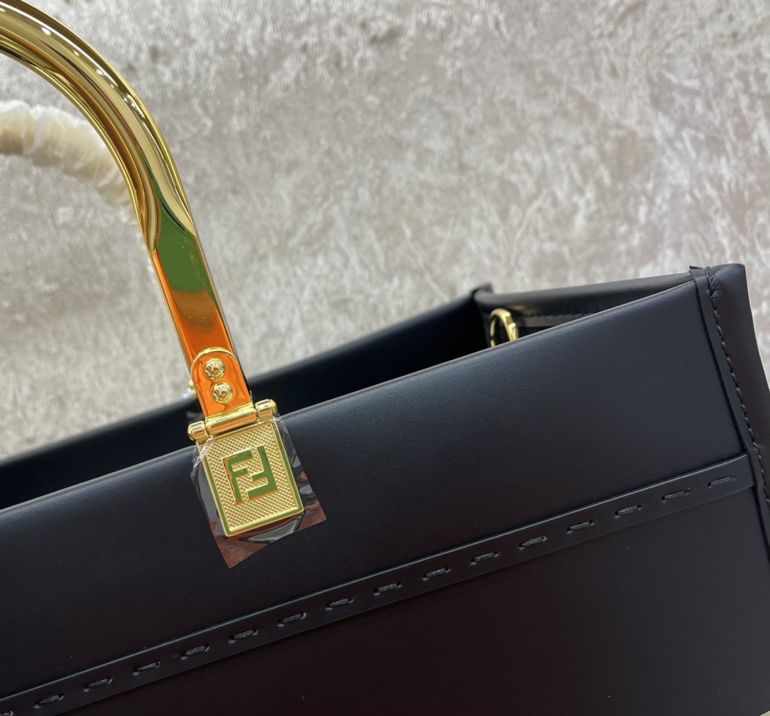 [TOP] FENDI x VERSACE Sunshine Bag 35x17x31cm - Black