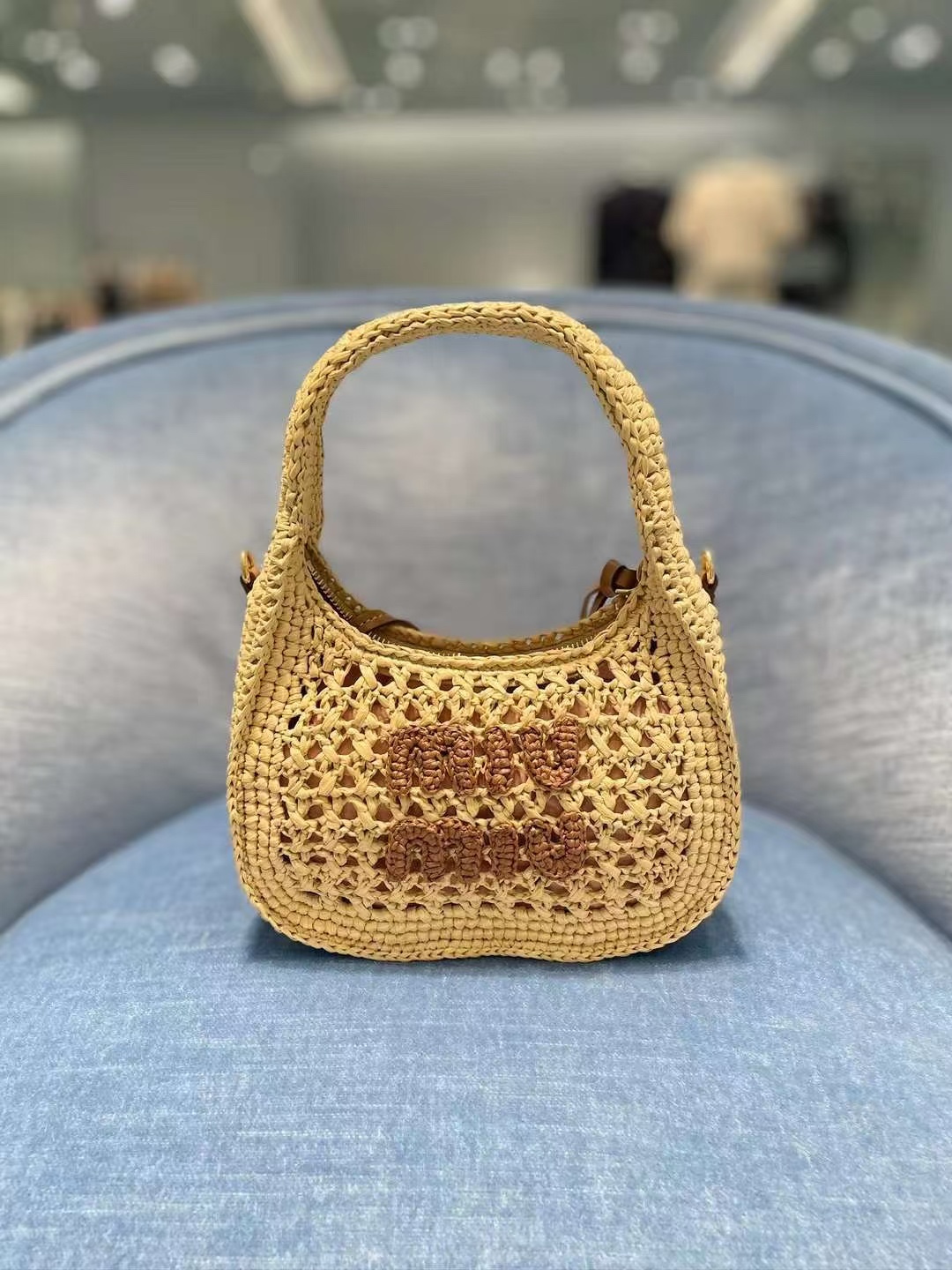 [TOP] Miu Miu Summer woven bag 20 X17 X6cm - 3 Color