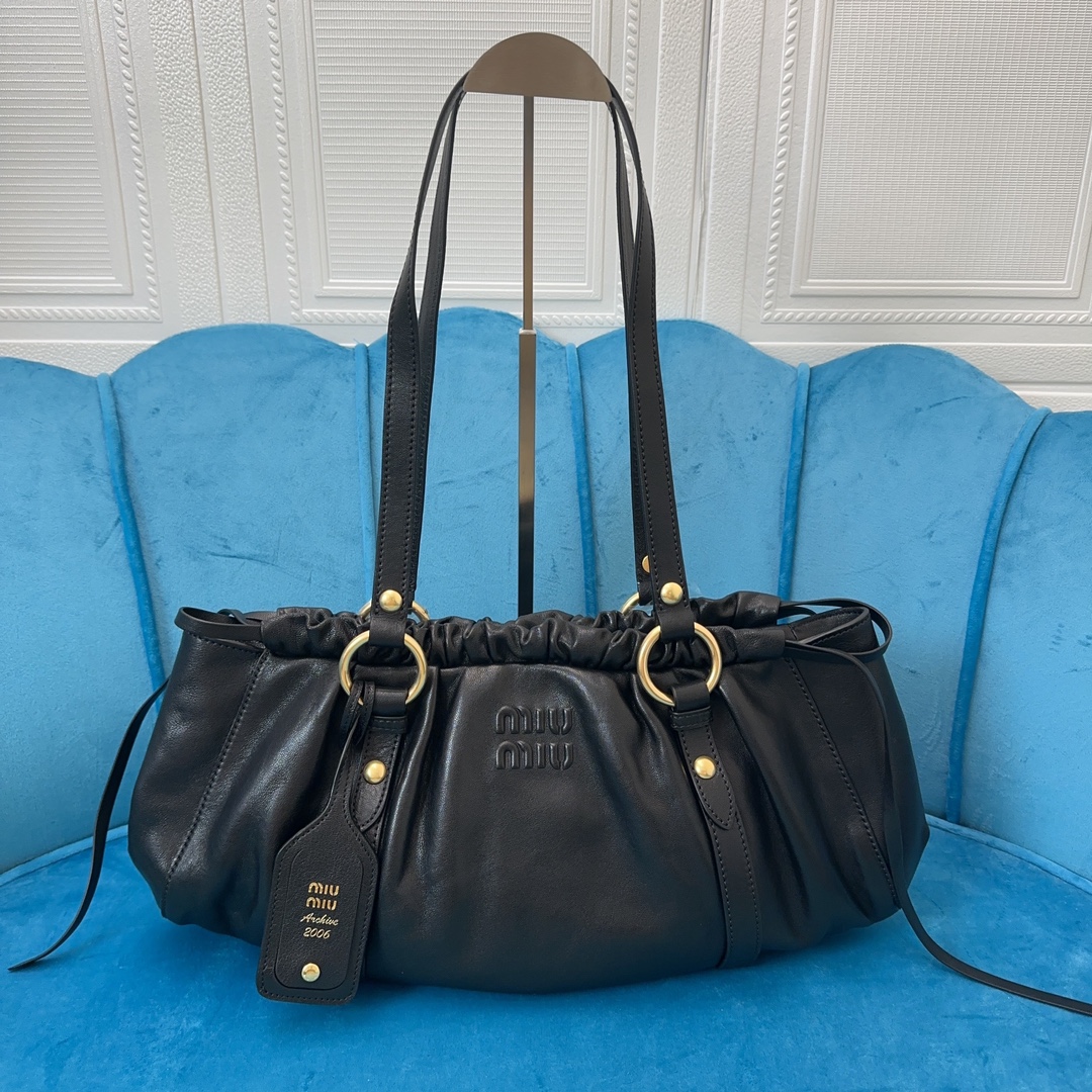 [TOP] Miu Miu Underarm Dumpling Buns 44x16x10.5cm - 2 Colour