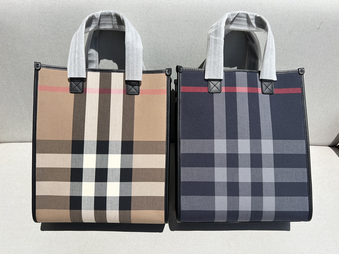 [TOP] BURBERRY Canvas  Tote bag - 26.5×31×11.5 cm - 2 Colors