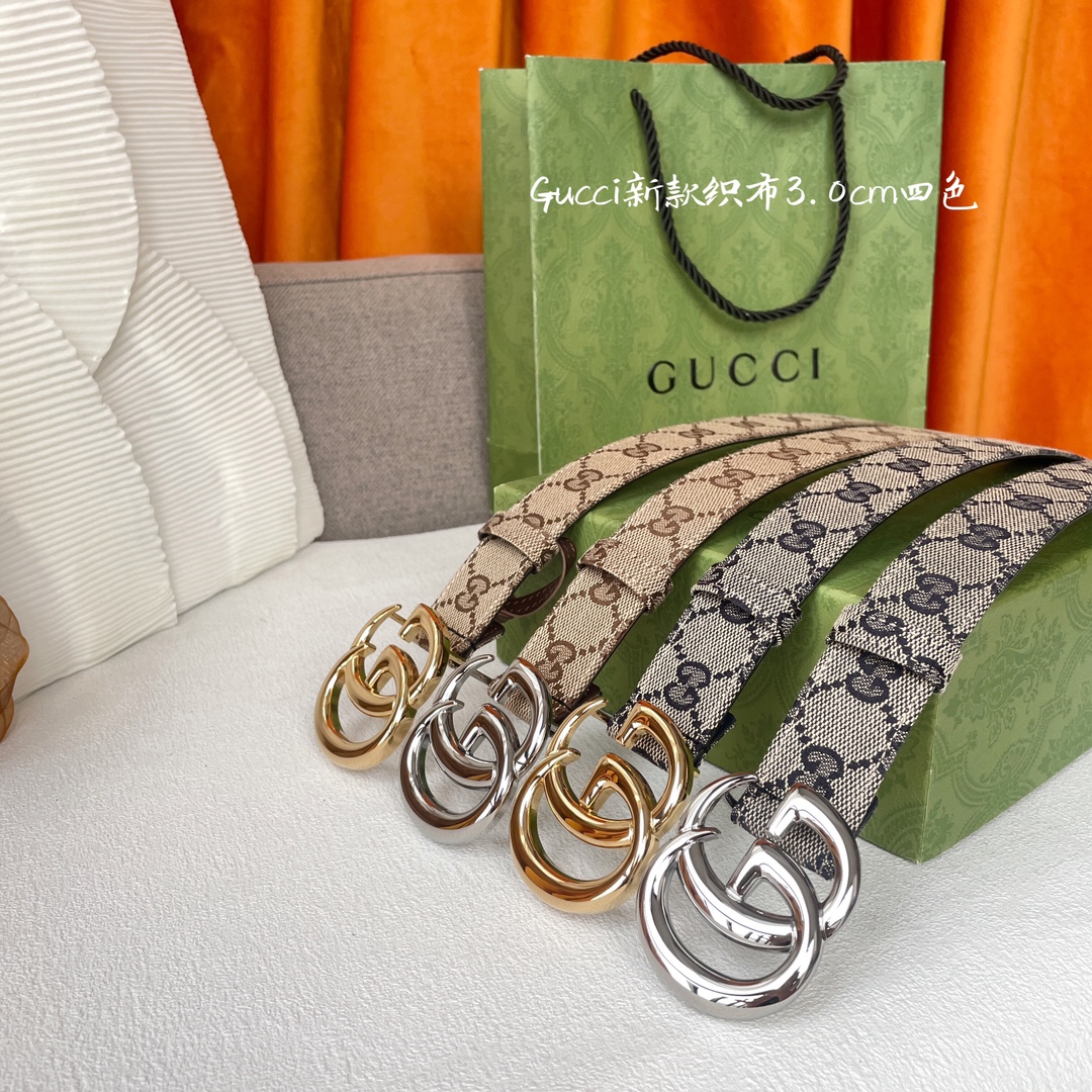 [TOP] GUCCI Classic Leather Belt - 2 Colour