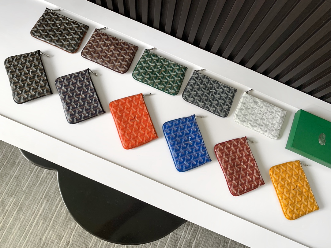 [TOP] Goyard Sénat Mini Pouch Purse 10.5 x 0.6  x 15 cm - 11 Colors