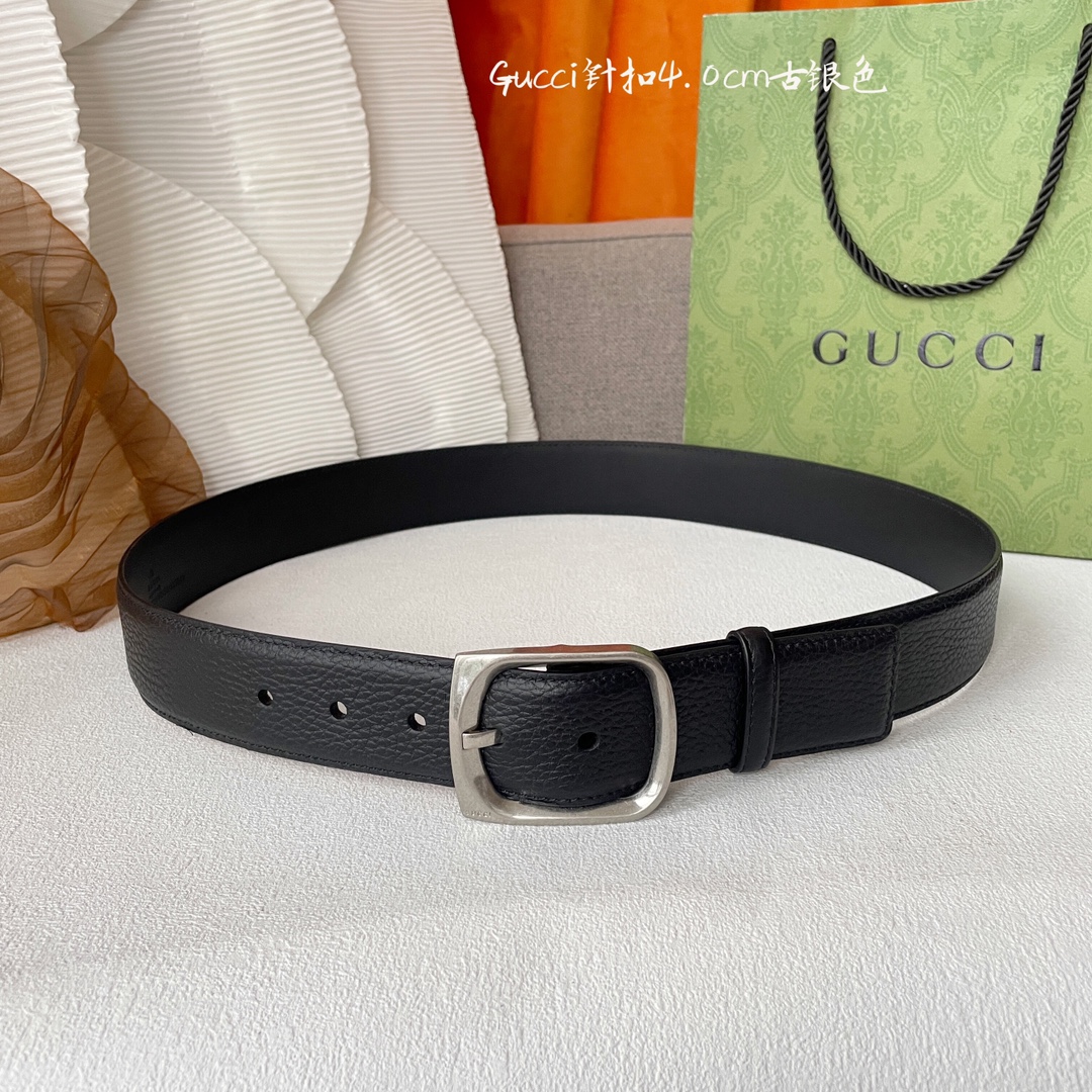 [TOP] GUCCI Classic Calf Leather Beltt