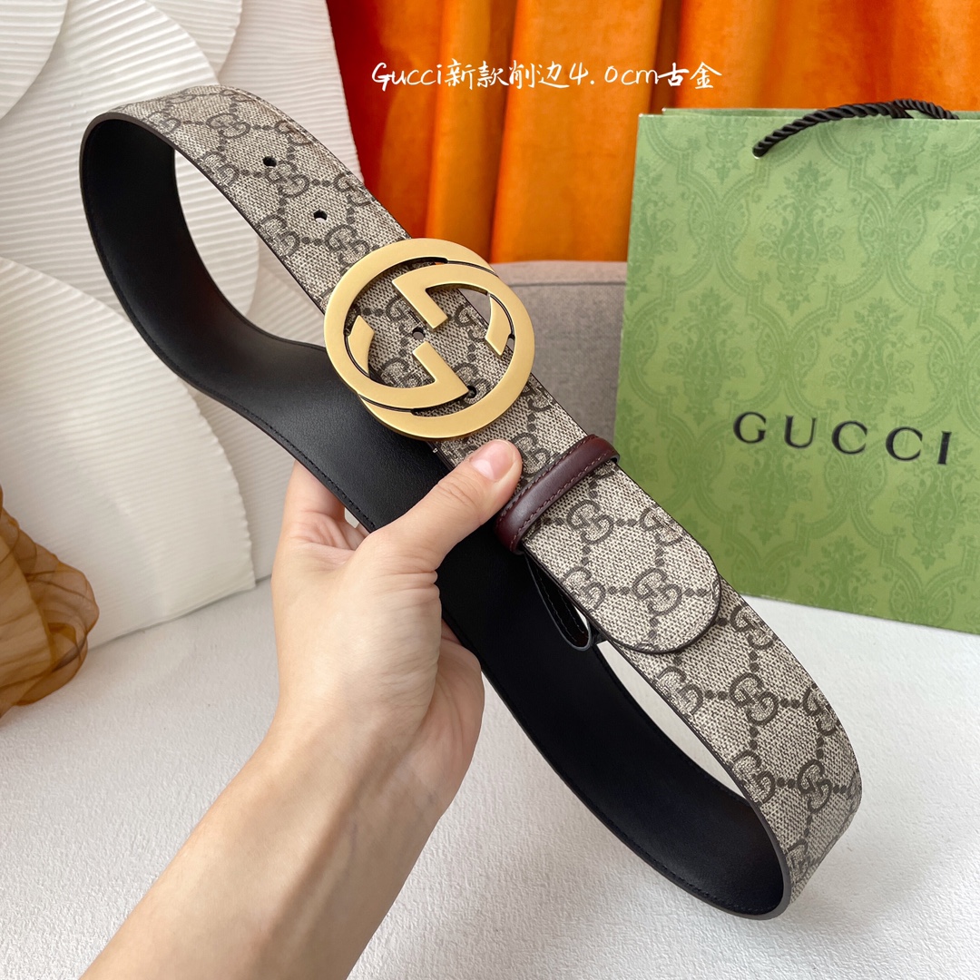 [TOP] GUCCI Classic Leather Belt