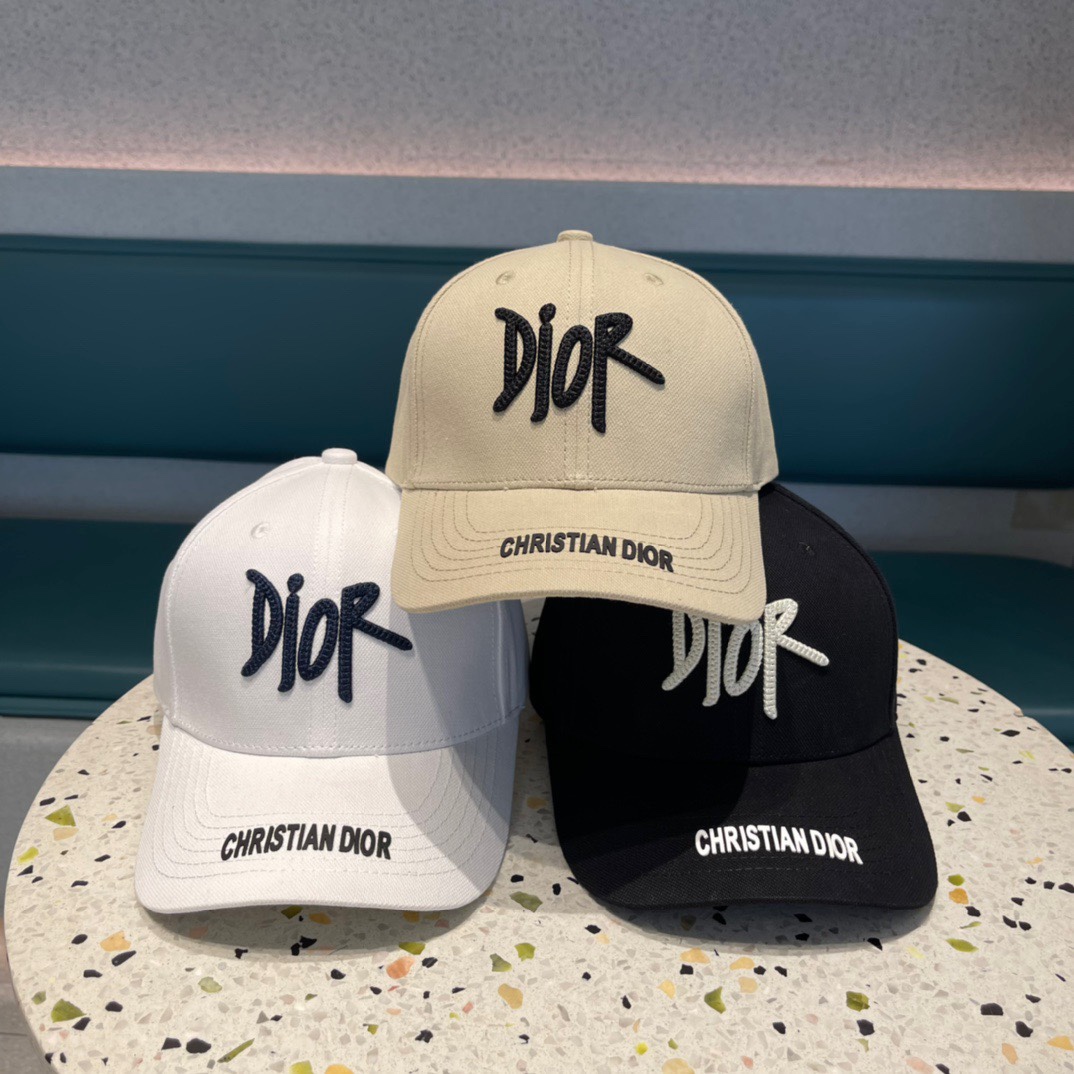 [TOP] Christian Dior Baseball Hat - 3 Colour