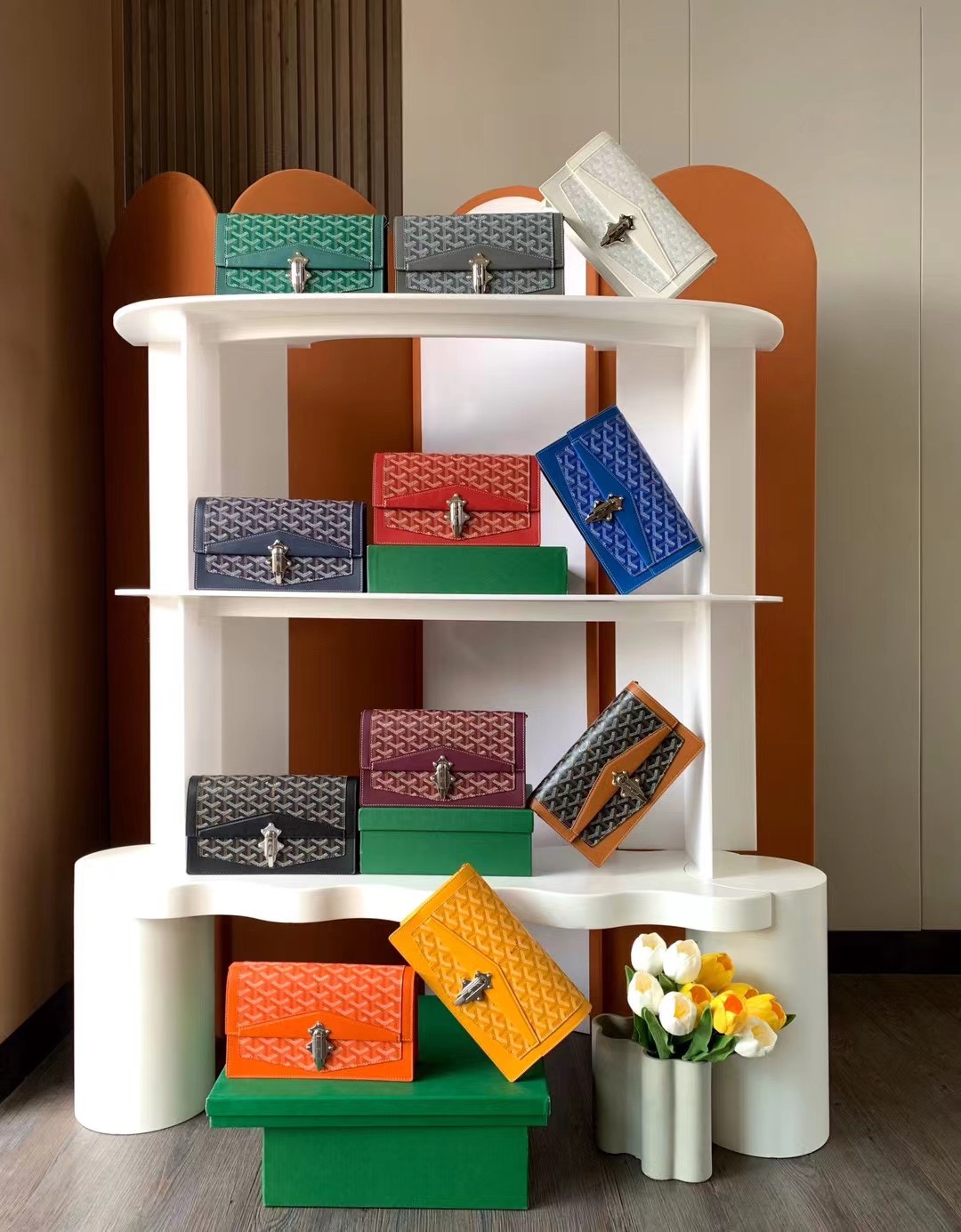 [TOP] Goyard Duchess Marie-Caroline Bag  15 x 6.5 x 25 cm - 11 Colors