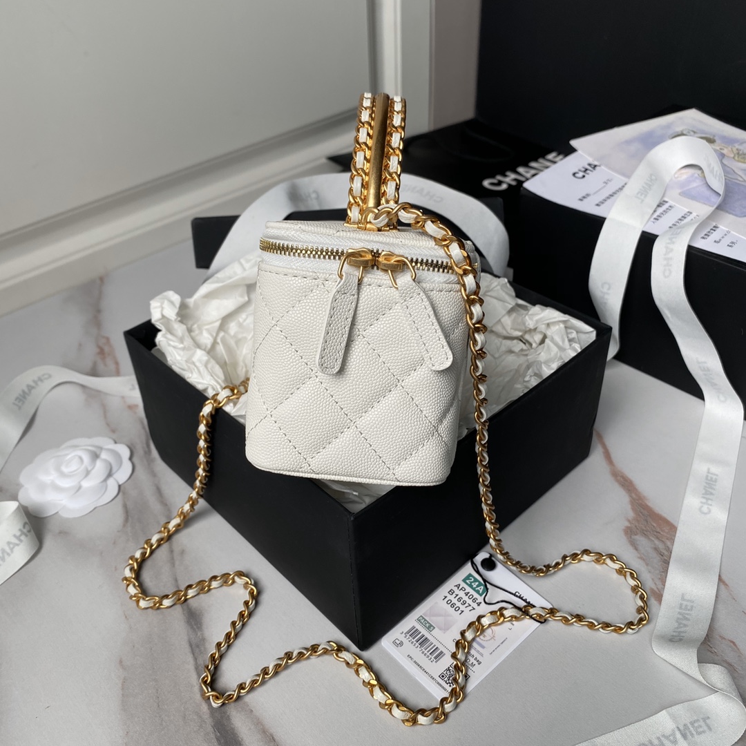 [TOP] CHANEL Vanity Case Top Handle 17x9.5x8 cm - 5 Color