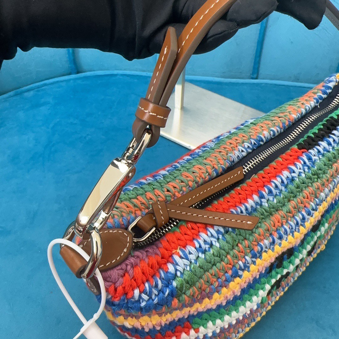 [TOP] Miu Miu Woolen Thread Woven Bag 18.5x14x10cm