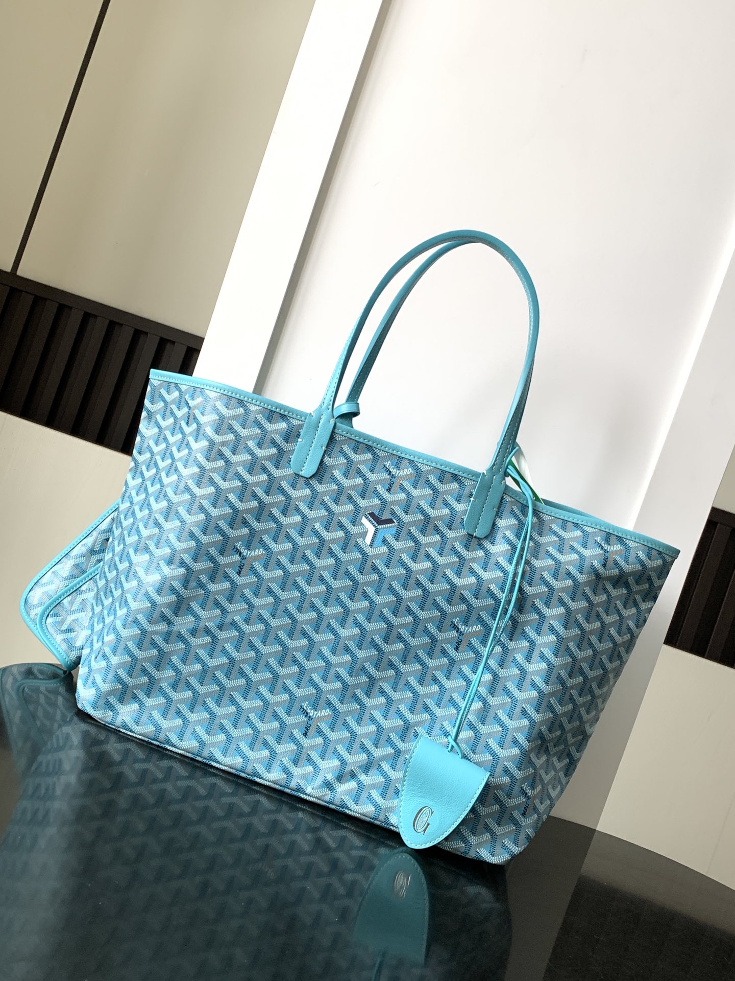 [TOP] Goyard Anjou Tote Bag- Turquoise