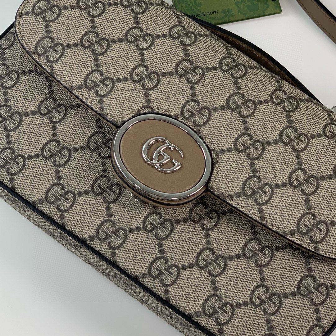 [TOP] GUCCI Petite GG Bag 21x10x5cm - Beige