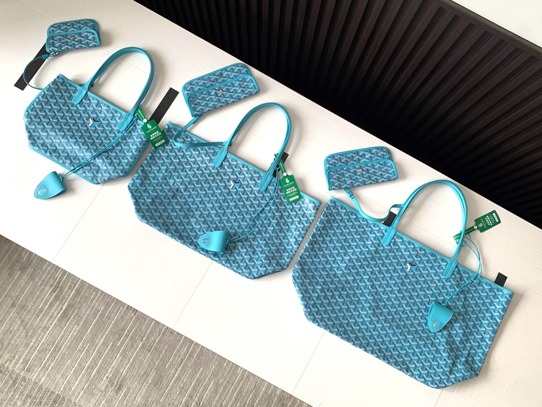 [TOP] Goyard Anjou Tote Bag- Turquoise