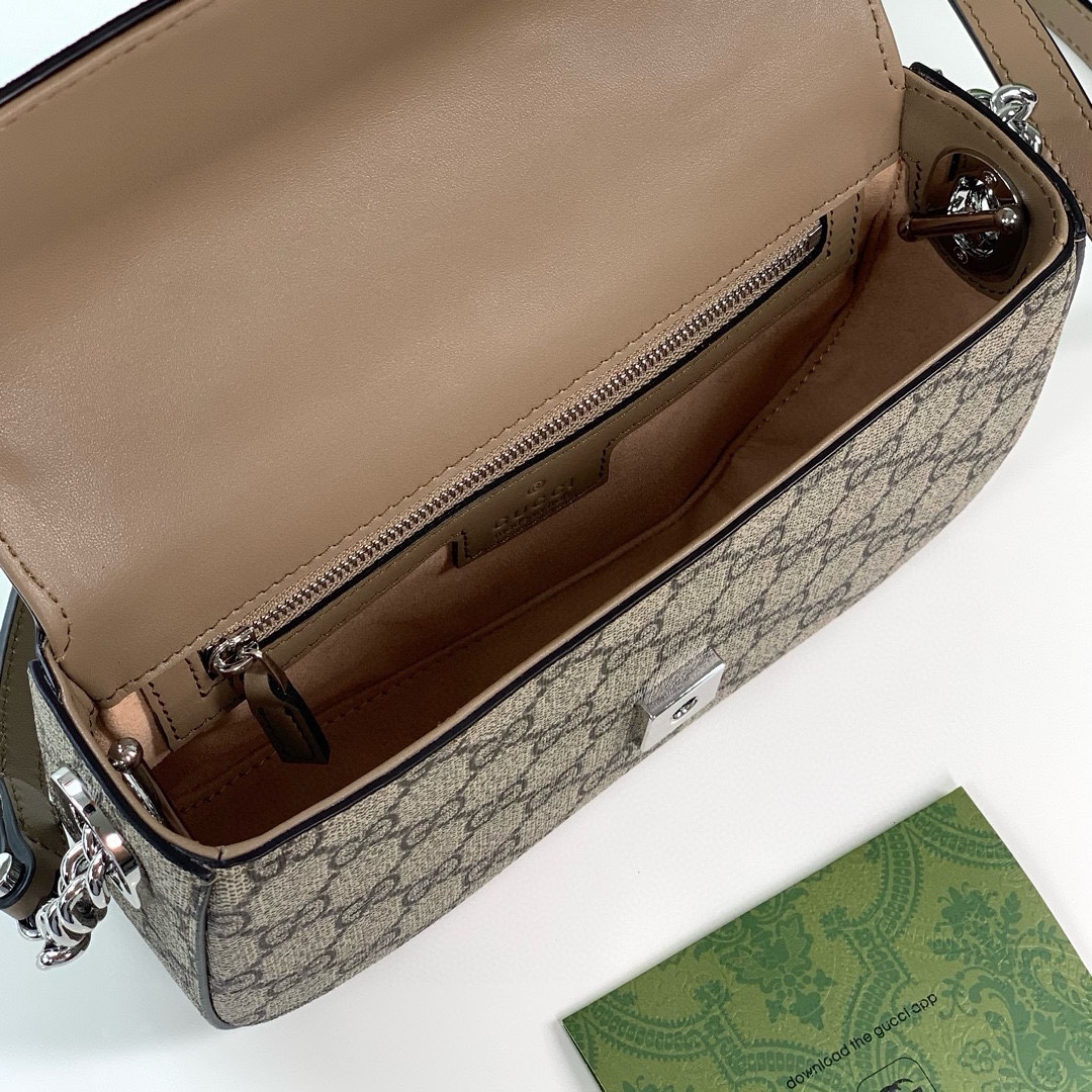 [TOP] GUCCI Petite GG Bag 21x10x5cm - Beige