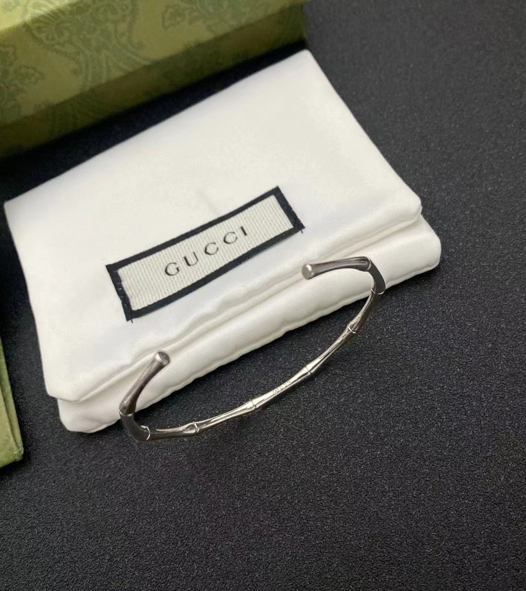 [TOP] GUCCI Bamboo Bracelet - Silver