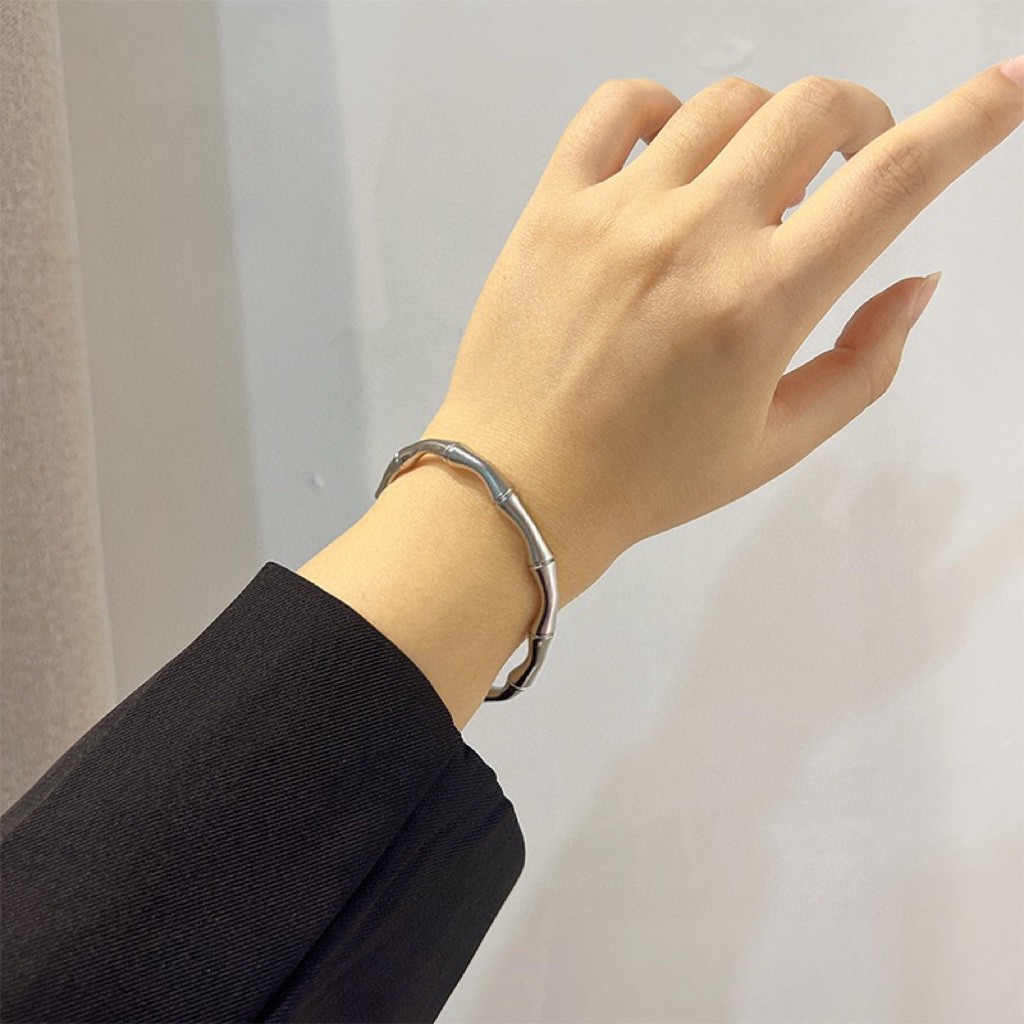 [TOP] GUCCI Bamboo Bracelet - Silver