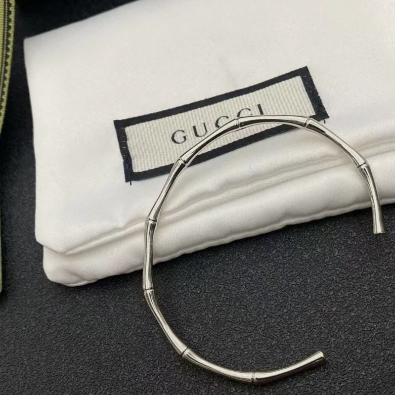 [TOP] GUCCI Bamboo Bracelet - Silver
