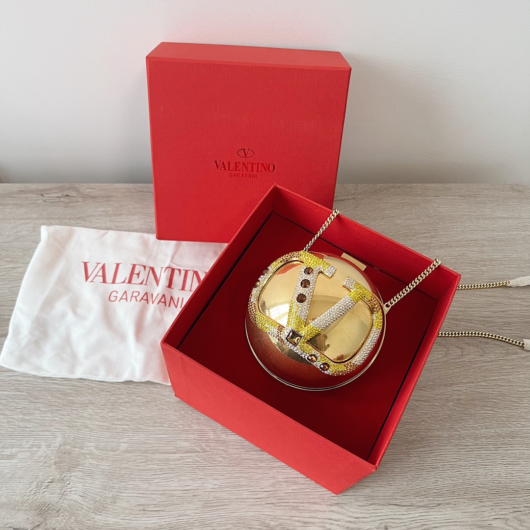 [TOP] VALENTINO Crystal Golden Bag-3 Colors