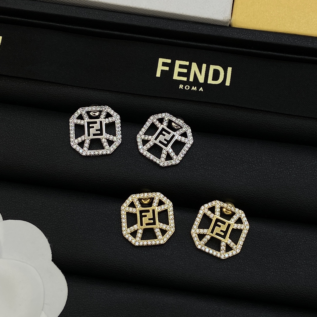 [TOP] FENDI FF Earrings - 2 Colors