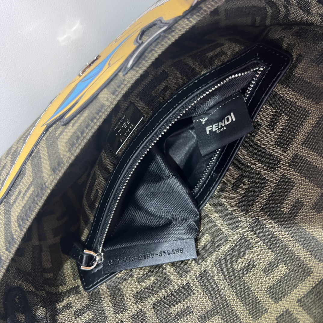[TOP] FENDI x FRGMT x Pokémon FF Baguette Bag 27x15x6cm - Brown