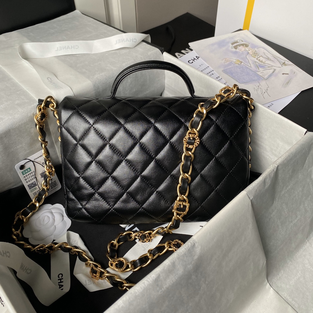 [TOP] CHANEL Coco Handle Bag 14.5x24x6.5cm - 3 Color