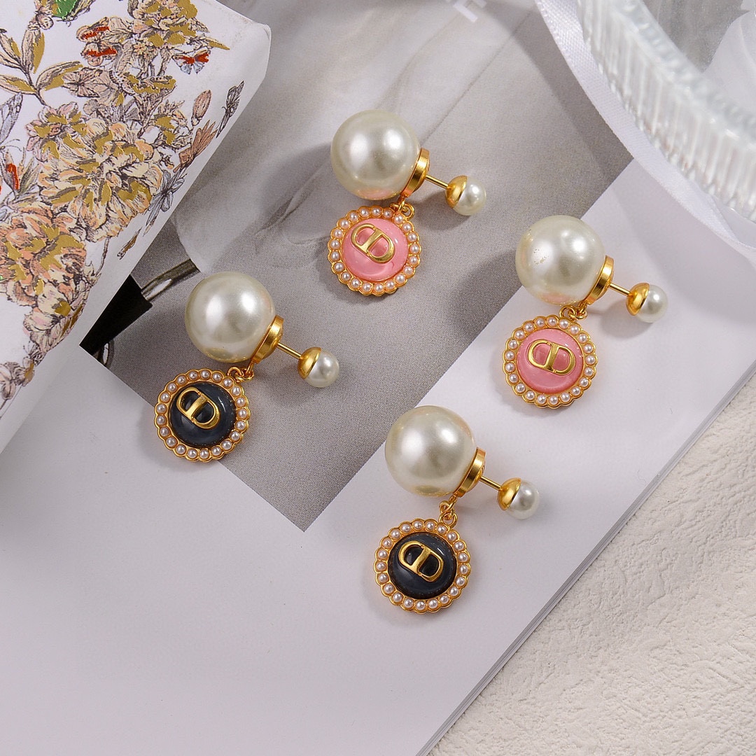 [TOP]Christian Dior CD Earrings-2 Colors