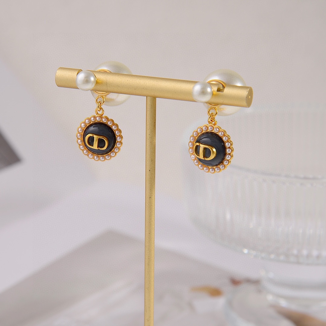 [TOP]Christian Dior CD Earrings-2 Colors - 711 Luxury