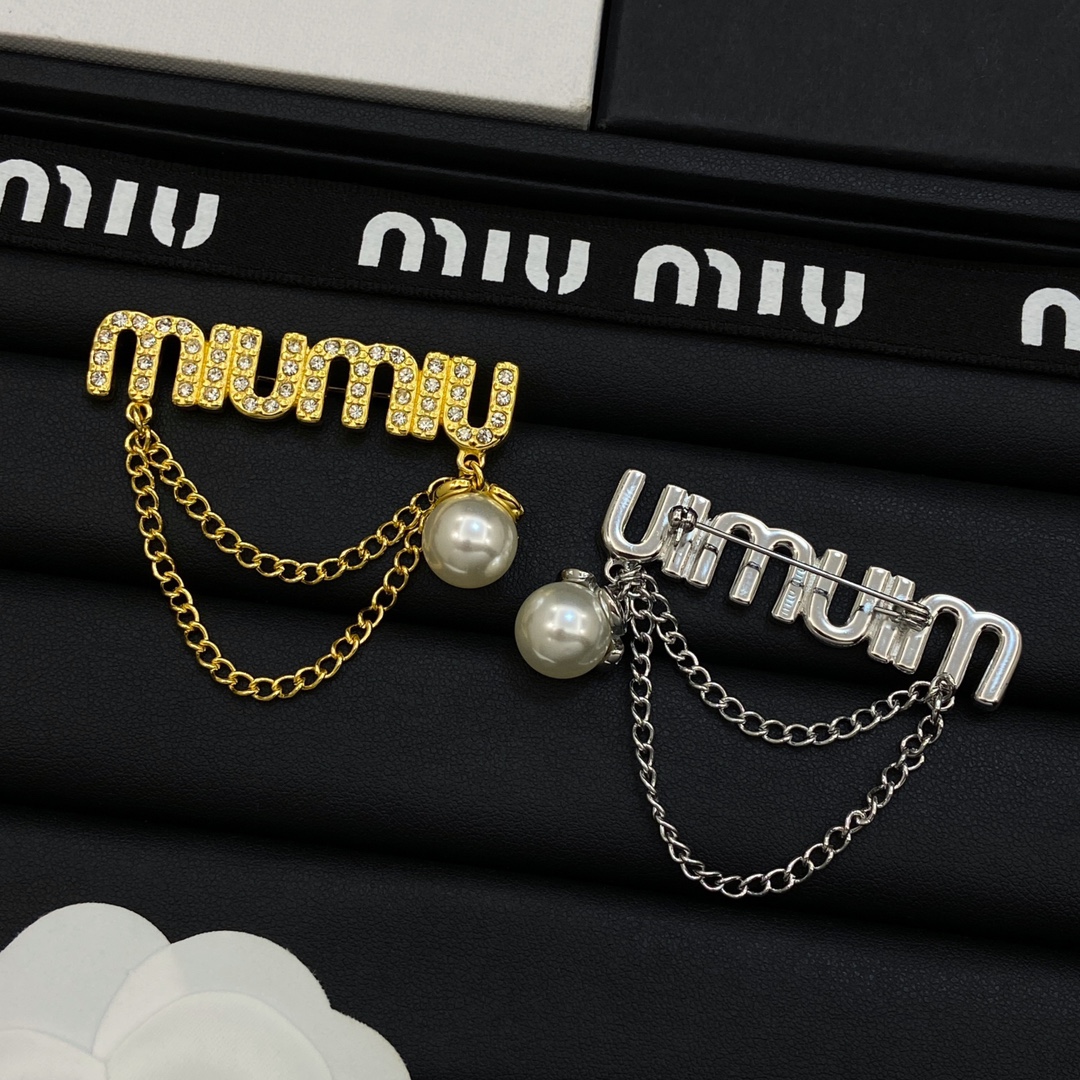 [TOP] Miu Miu  Brooch-2 Colors