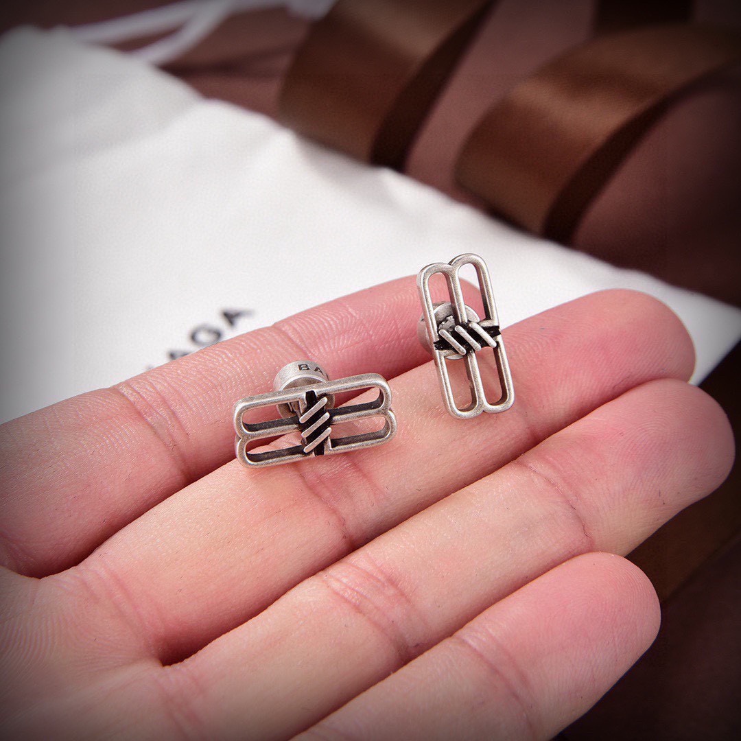 [TOP] BALENCIAGA  Earrings- Sliver