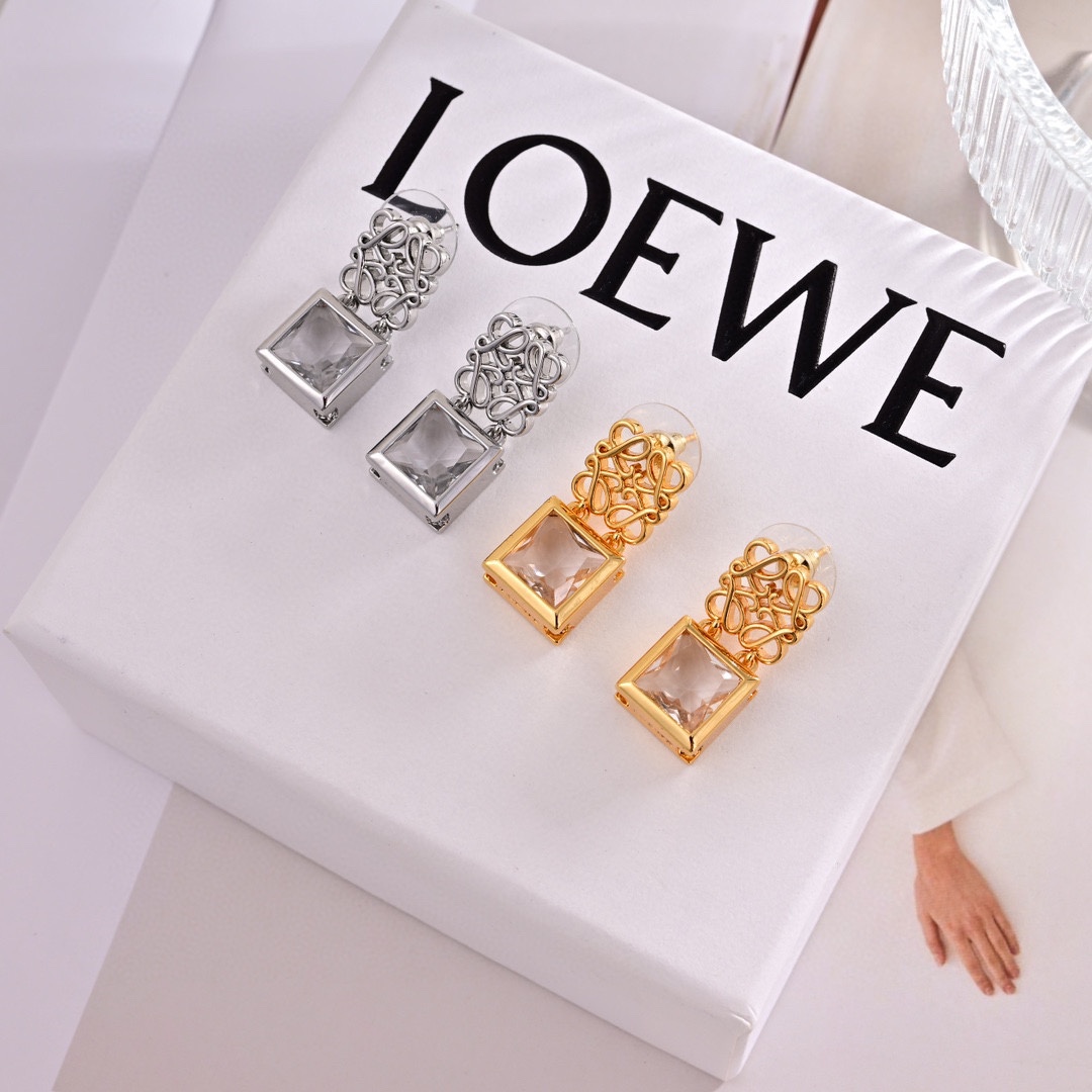 [TOP] LOEWE LOGO Earrings - 2 Colors
