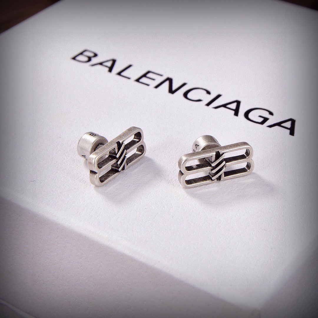 [TOP] BALENCIAGA  Earrings- Sliver