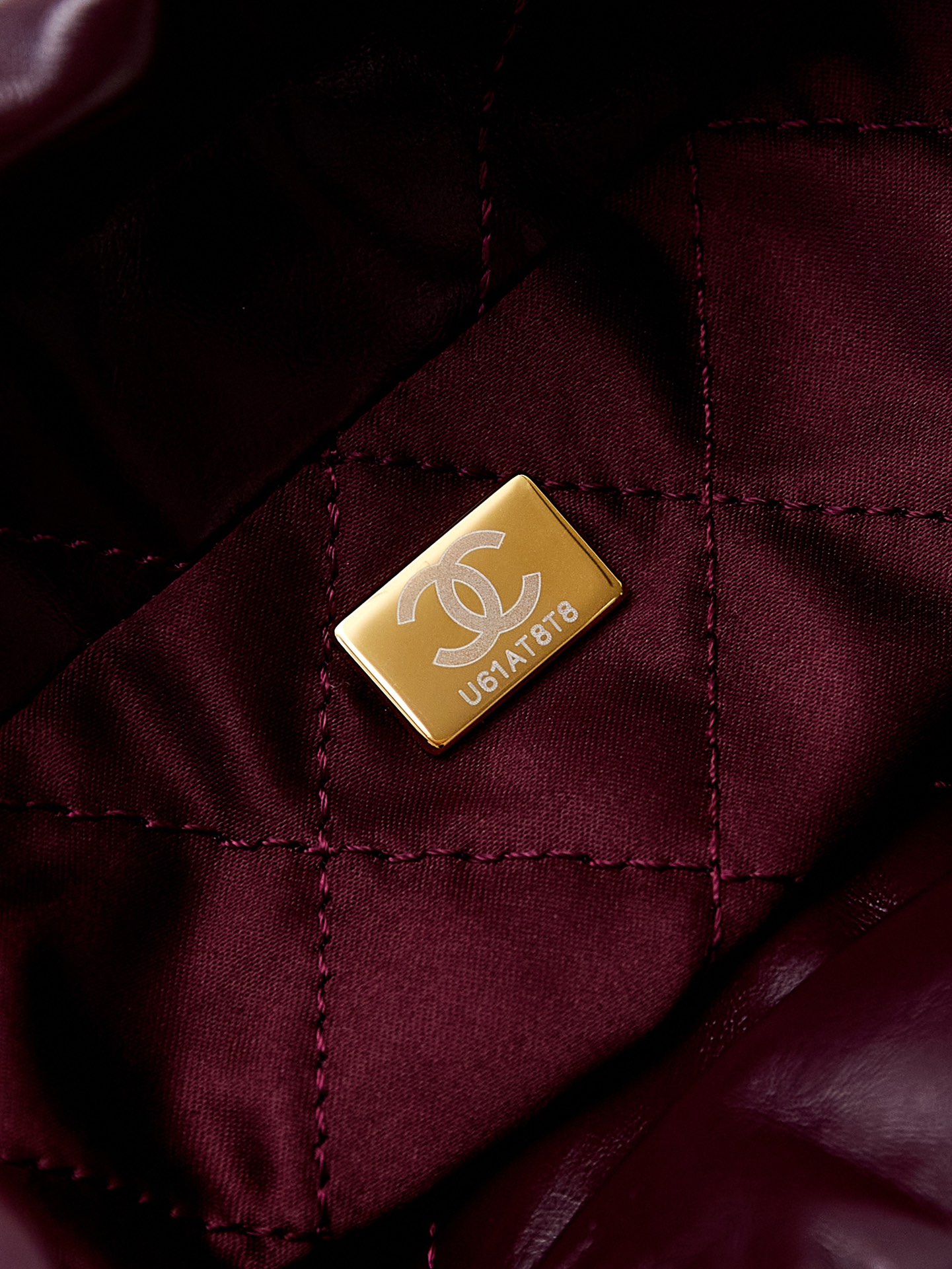 [TOP] CHANEL 22 Bag Mini 19x20x6cm - Dark Red