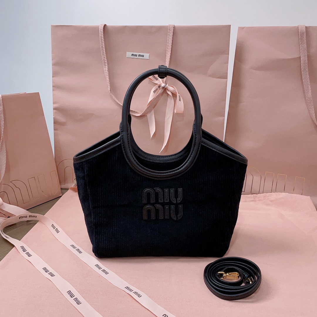 [TOP] Miu Miu Isedan Limited Tote Package 22X 14X11cm - 3 Colour