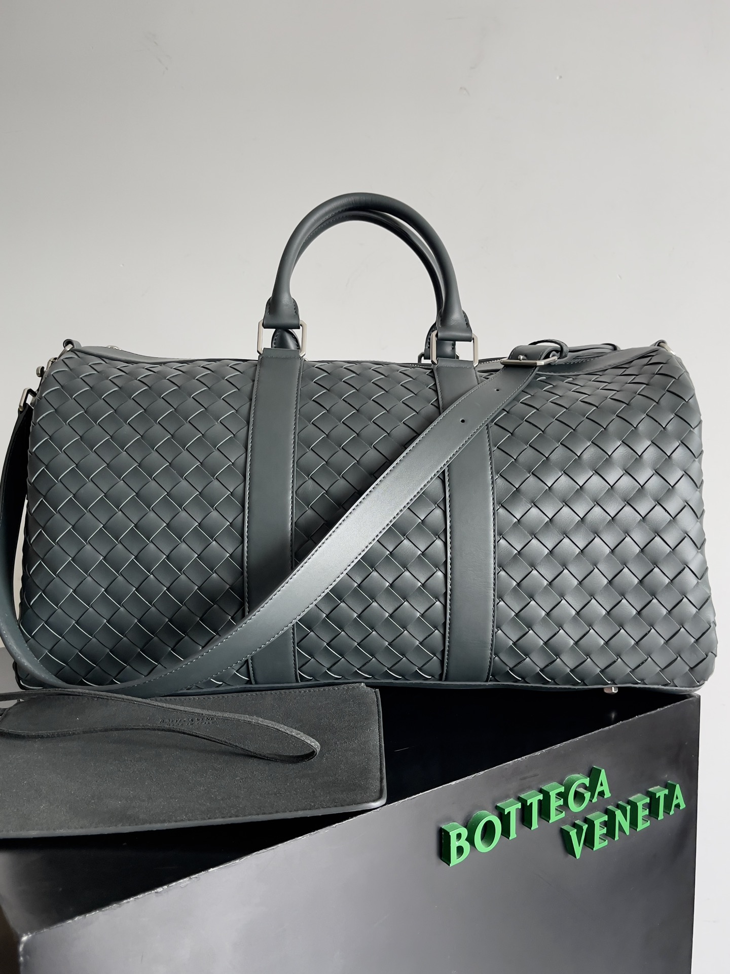 [TOP] Bottega Veneta BV Woven Large Travel Bag 50*27*24cm - Two Colour