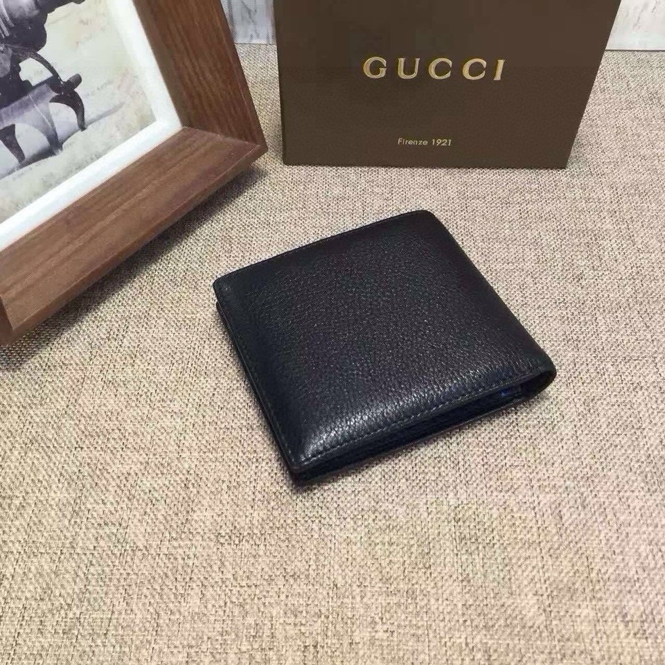 [TOP] GUCCI Men's GG Wallet - Black
