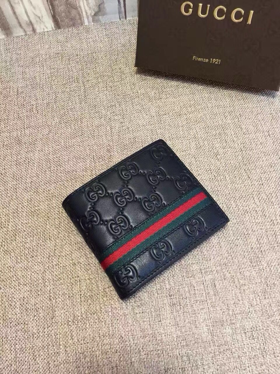 [TOP] GUCCI Men's GG Wallet - Black