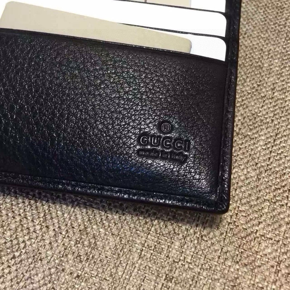 [TOP] GUCCI Men's GG Wallet - Black