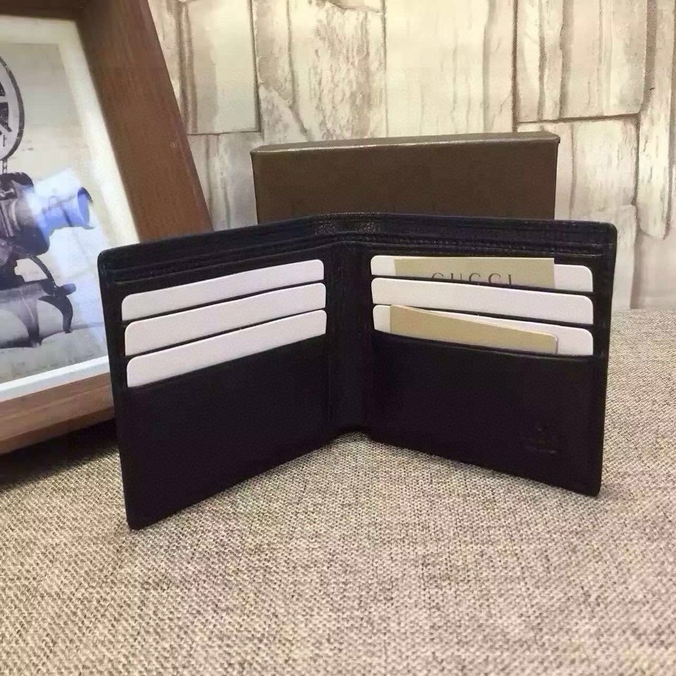 [TOP] GUCCI Men's GG Wallet - Black