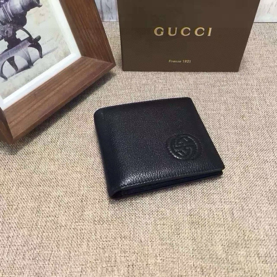 [TOP] GUCCI Men's GG Wallet - Black