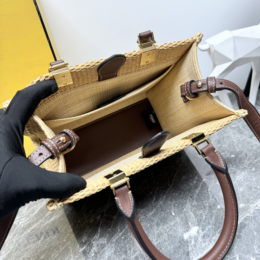 [TOP] FENDI Sunshine Bag 25cm - Brown